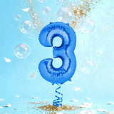 Blue Aluminum Number 3 Balloon – 86cm
