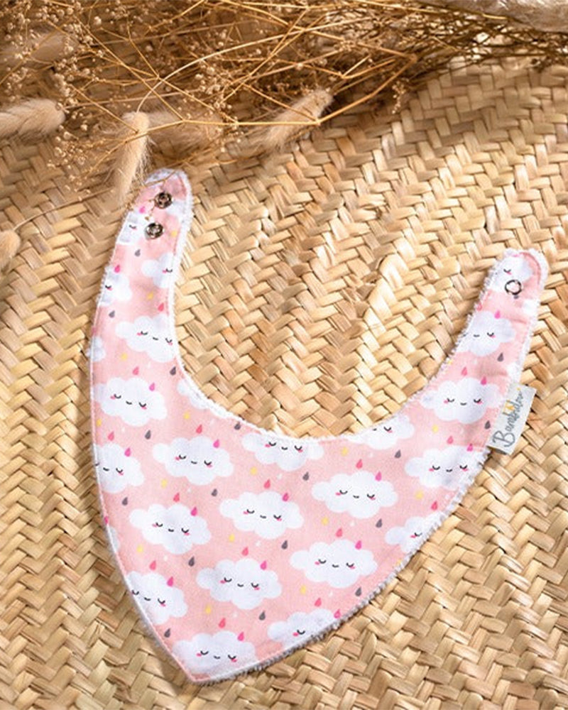 Bambidou Bandana Bib - Pink Cloud