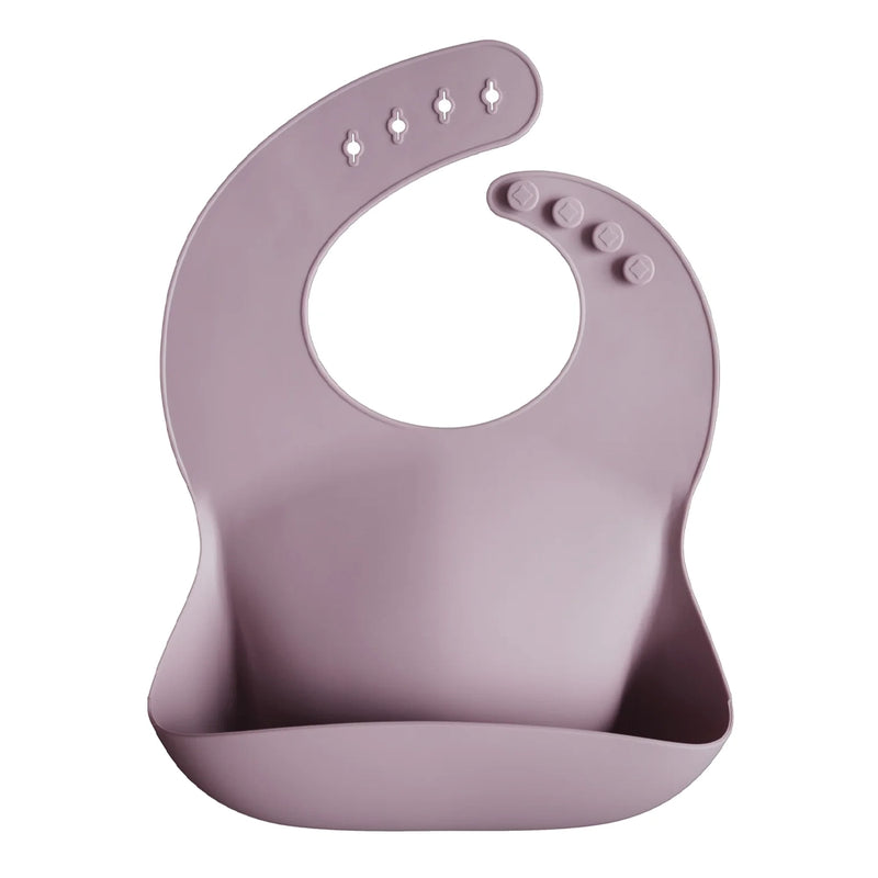 Mushie Silicone Baby Bib - Pale Mauve