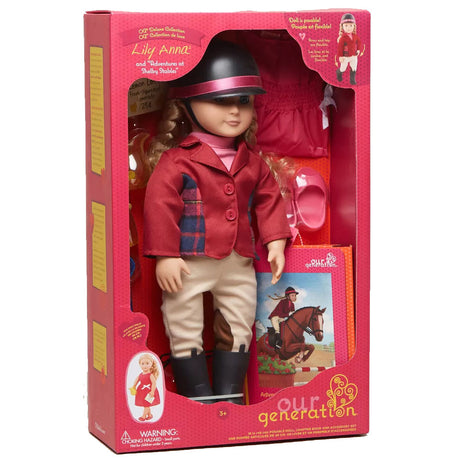 Our Generation Posable Doll & Horseback Riding Book 46cm 3Y+ - Lily Anna