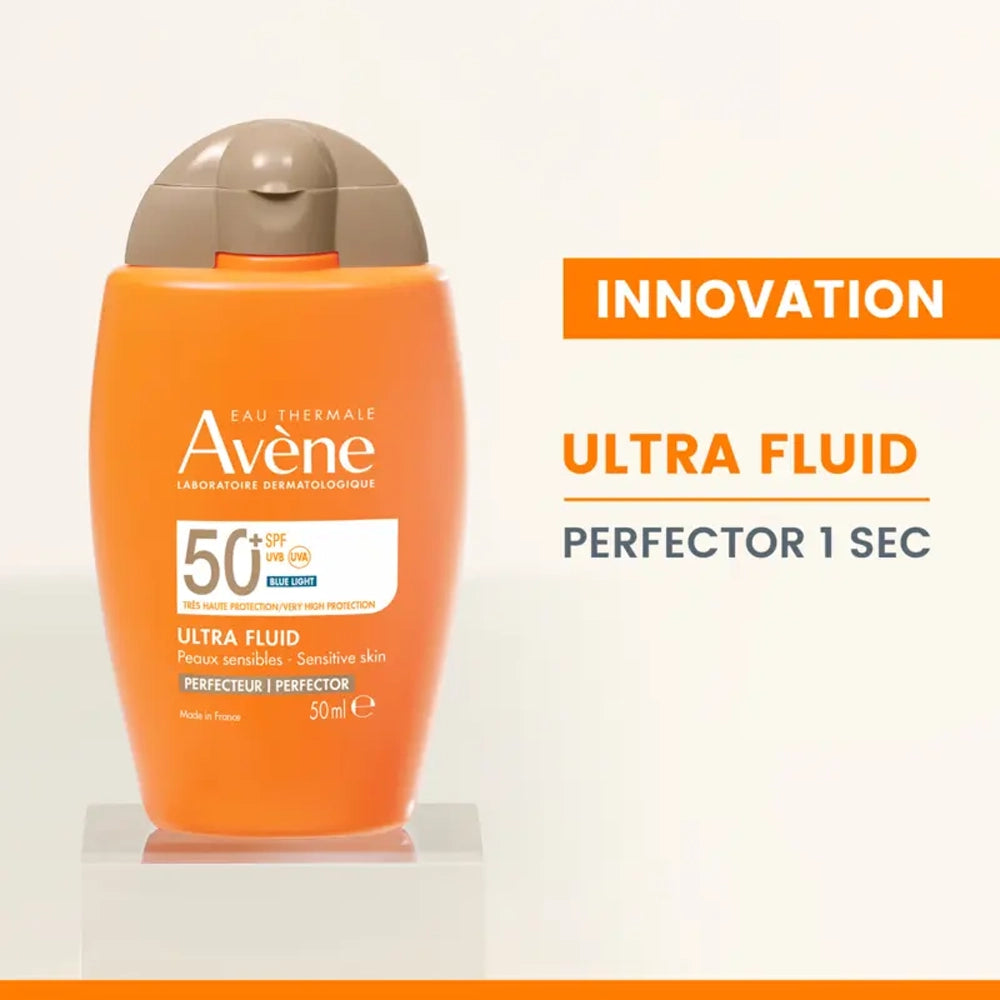 Avène Protection Solaires Peaux Sensibles ULTRA FLUID Perfecteur SPF50+ - 50ml