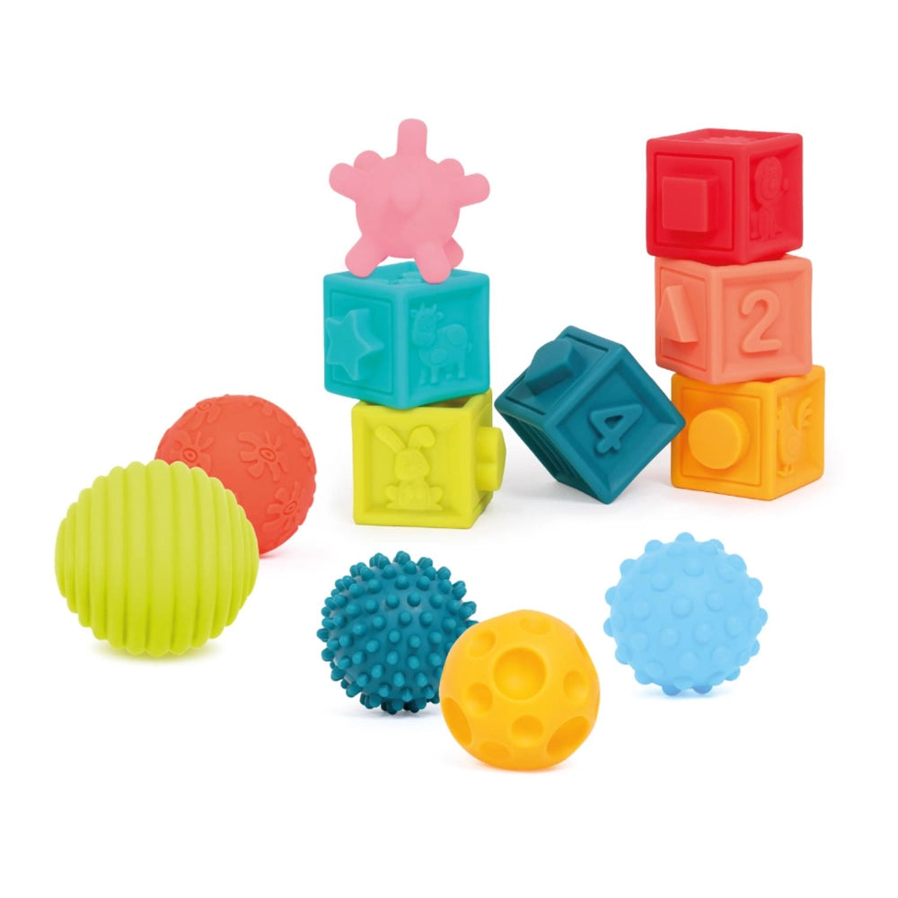 Ludi Coffret Eveil Balles & Cubes Multicolore 10M+