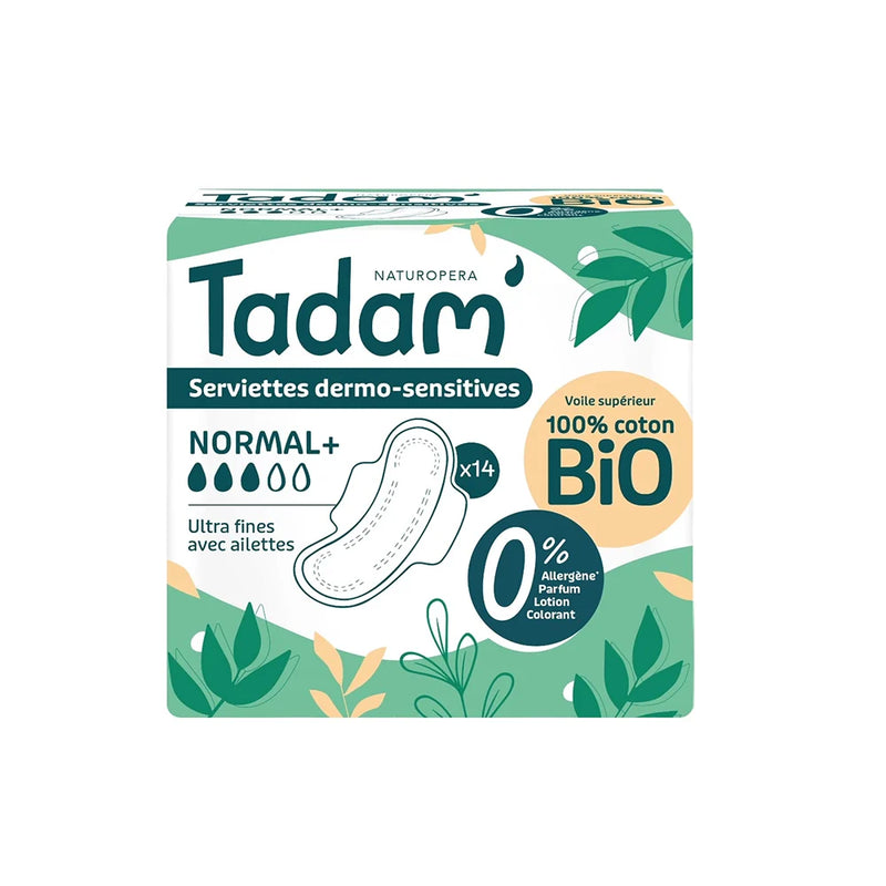 Tadam' Naturopera Dermo-Sensitive Towelettes - Normal+ 14 Units
