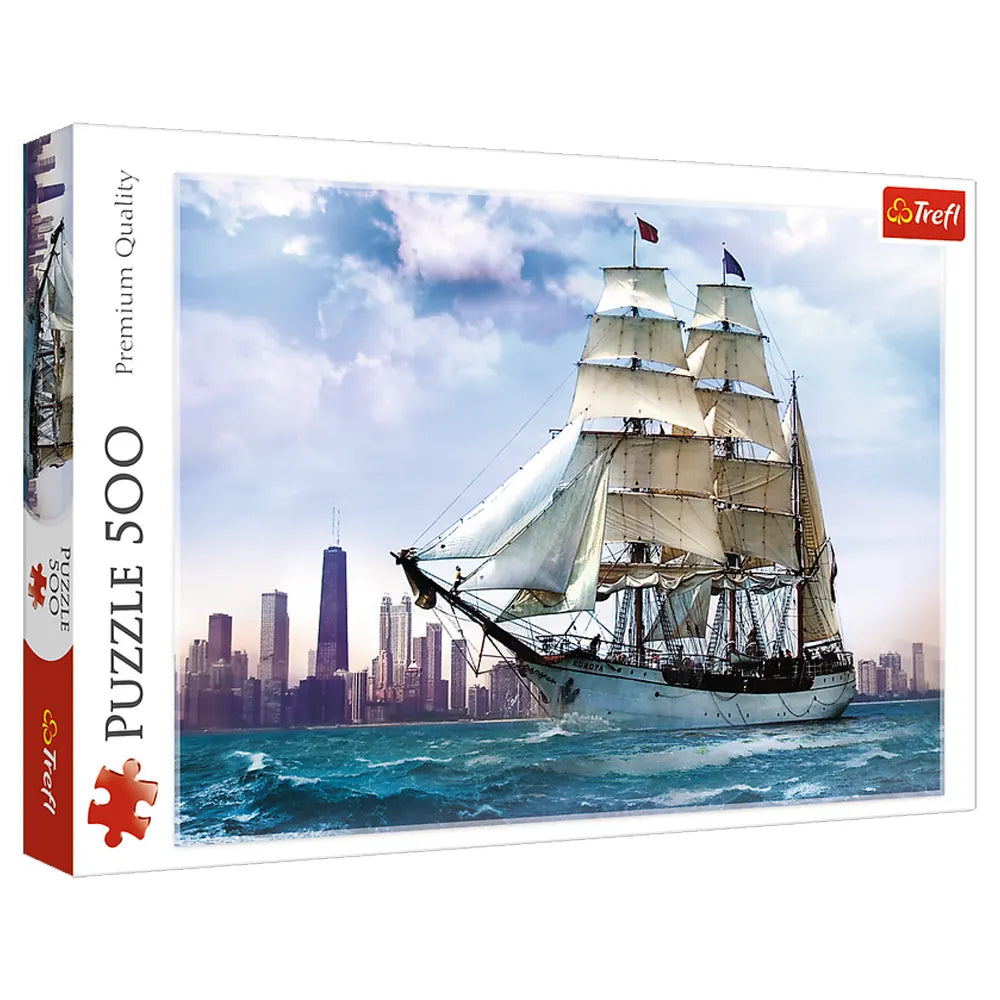 Trefl Puzzle Sailing Against Chicago 500 Pièces - 10A+