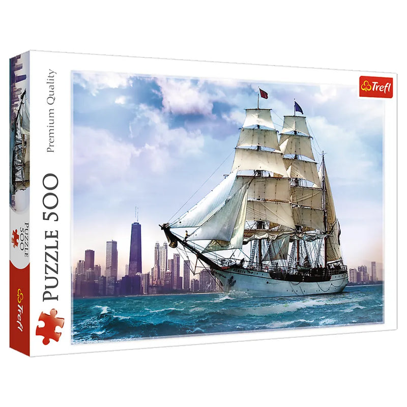 Trefl Puzzle Navegando Contra Chicago 500 Piezas - 10A+