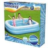 Bestway Piscine Rectangulaire Gonflable Familiale 262x175x51 cm