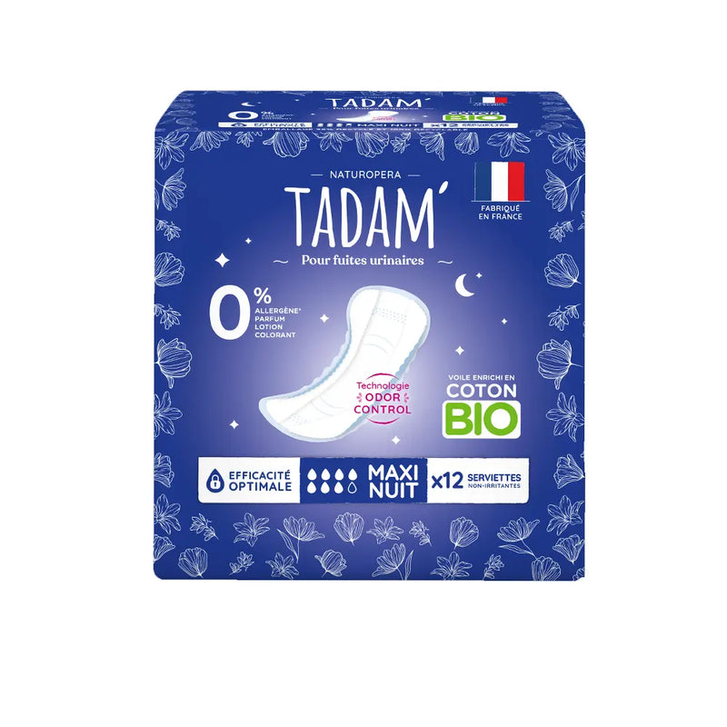 Tadam’ Maxi Night Urinary Leakage Pads - 12 Units