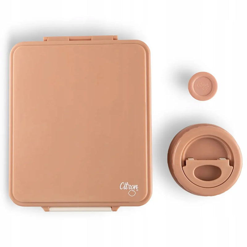 Citron Grande Lunchbox avec Pot Alimentaire Isotherme - Blush Pink