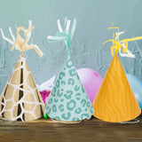 Set of 8 Paper Hats - Wild