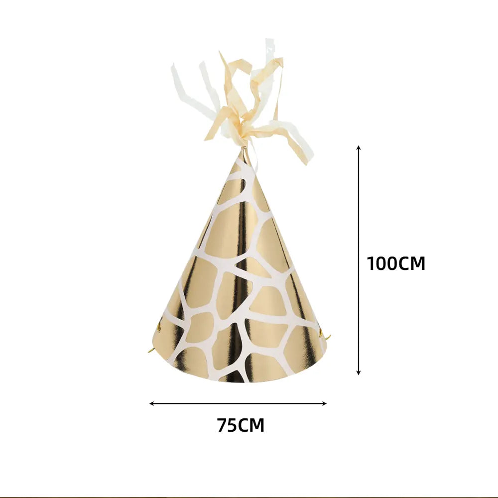 Set of 8 Paper Hats - Wild