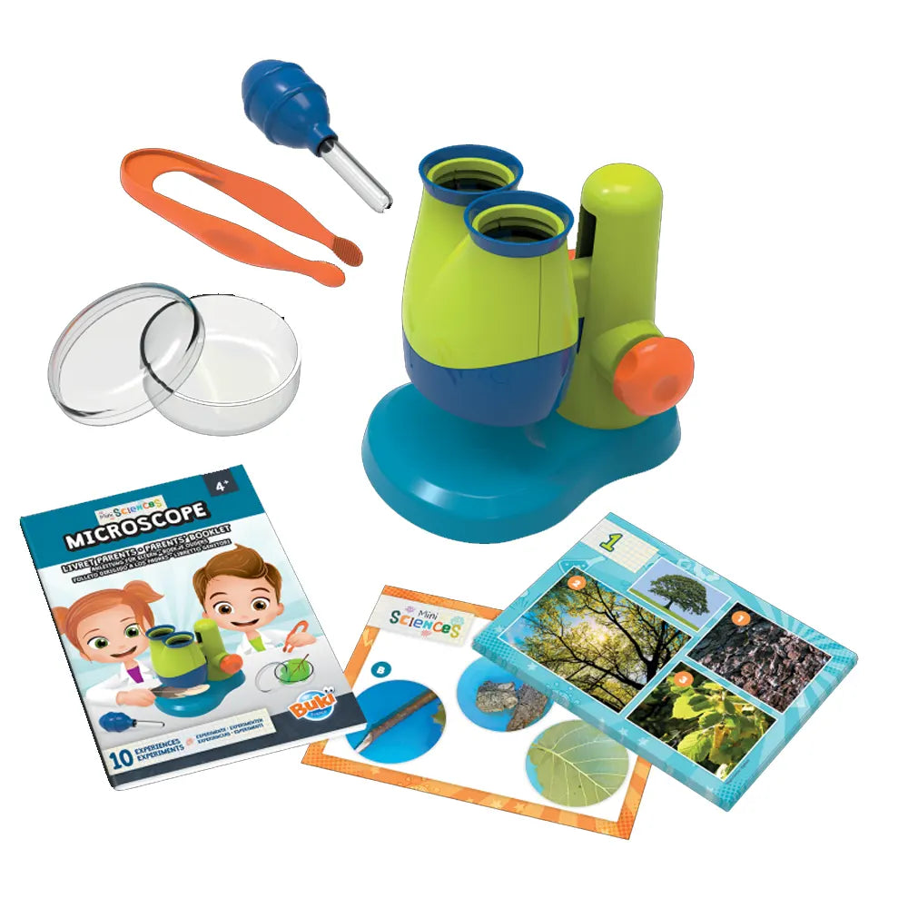 Buki Mini Sciences Microscope avec 10 Expériences - 4A+
