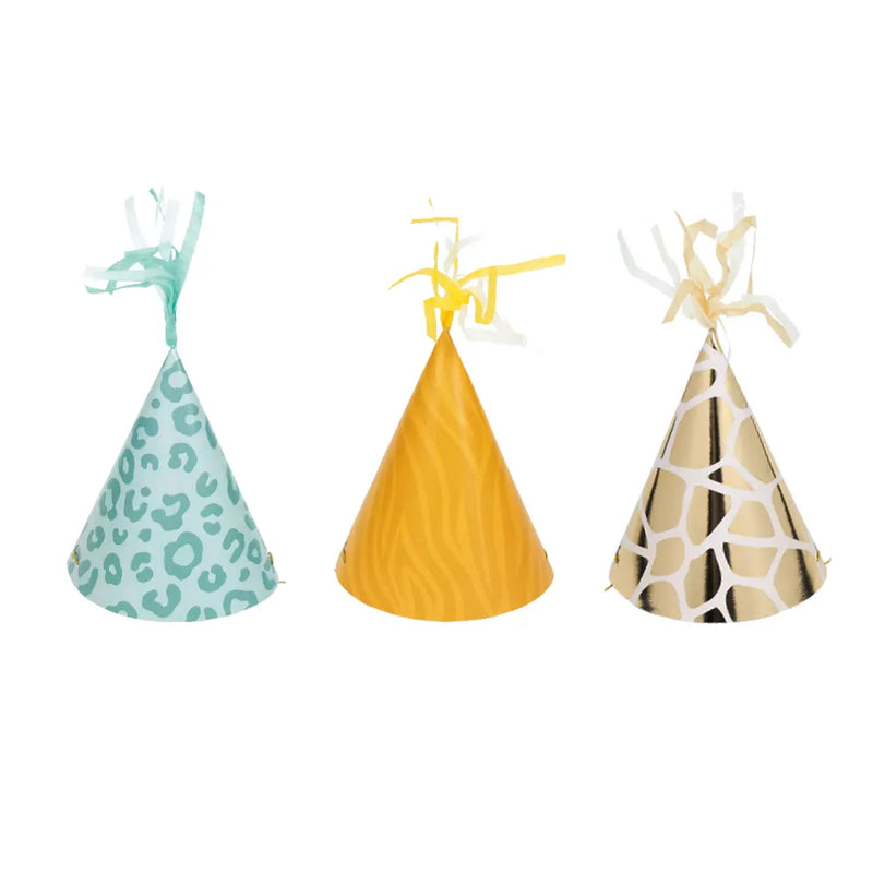 Set de 8 Sombreros de Papel - Salvaje