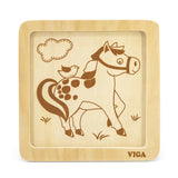 Viga Toys Puzzle 4 Pièces En Bois 18M+ - Cheval