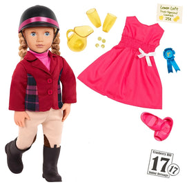 Our Generation Poupée & Livre d'Équitation Articulés 46cm 3A+ - Lily Anna