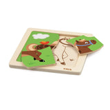 Viga Toys Puzzle 4 Pièces En Bois 18M+ - Cheval