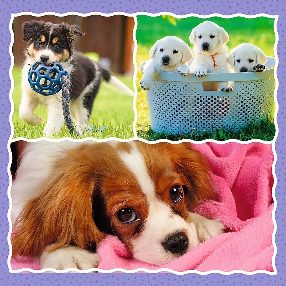 Trefl Puzzle 3en1 Lovely Dogs - 3A+