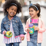 Skip Hop Gourde avec Paille en Acier Inoxydable 350ml - Licorne