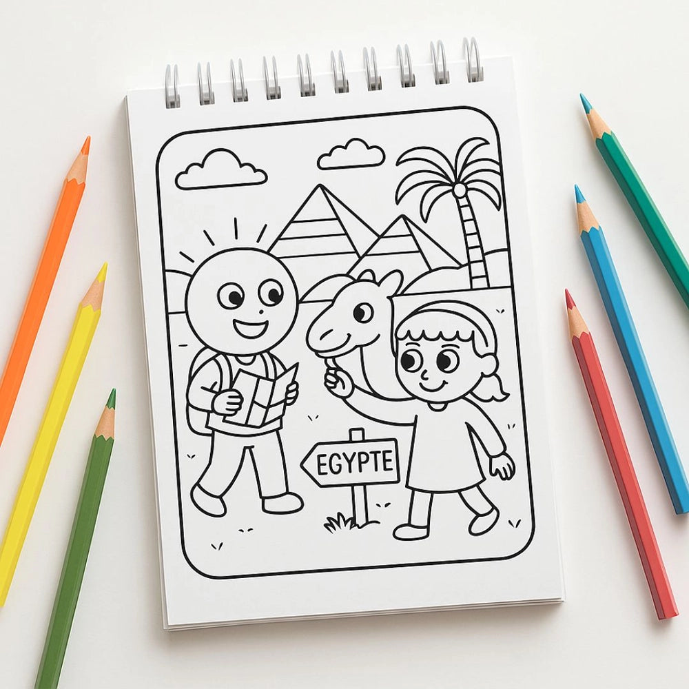 Espoir Planner Hope et Lila: Descubrimiento de los países – 25 aventuras para colorear