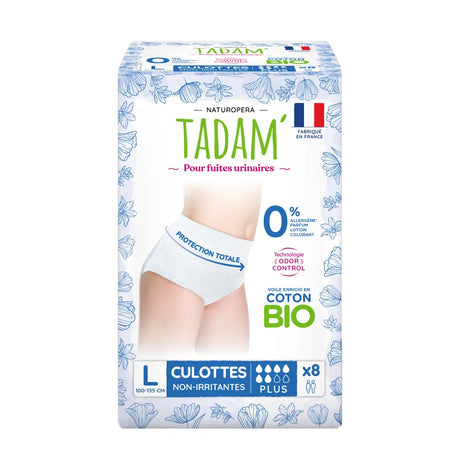 Tadam’ Culottes Fuites Urinaires Plus Taille L X 8