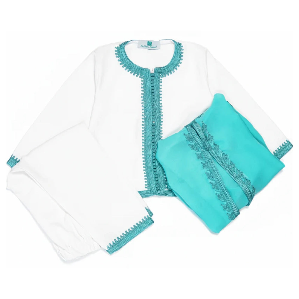 Jabador avec Selham pour Garçon - Turquoise