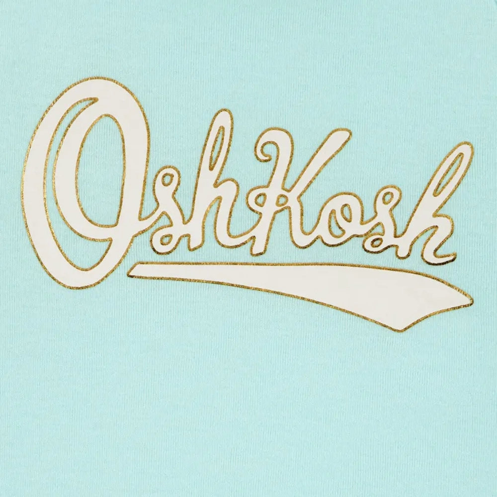 OshKosh Girl's Logo Tie-Sleeve T-shirt - Green