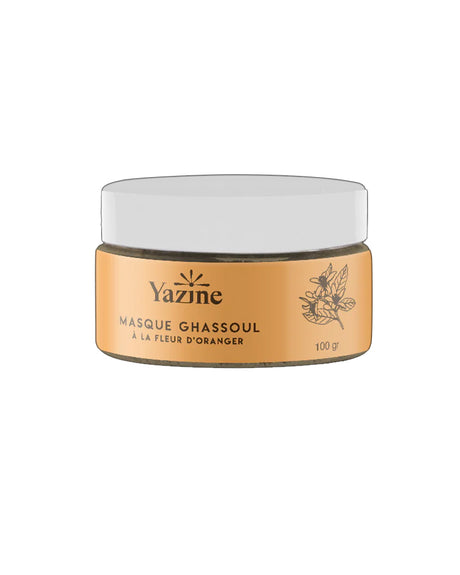 Yazine Masque Ghassoul Fleur d'Oranger - 100g