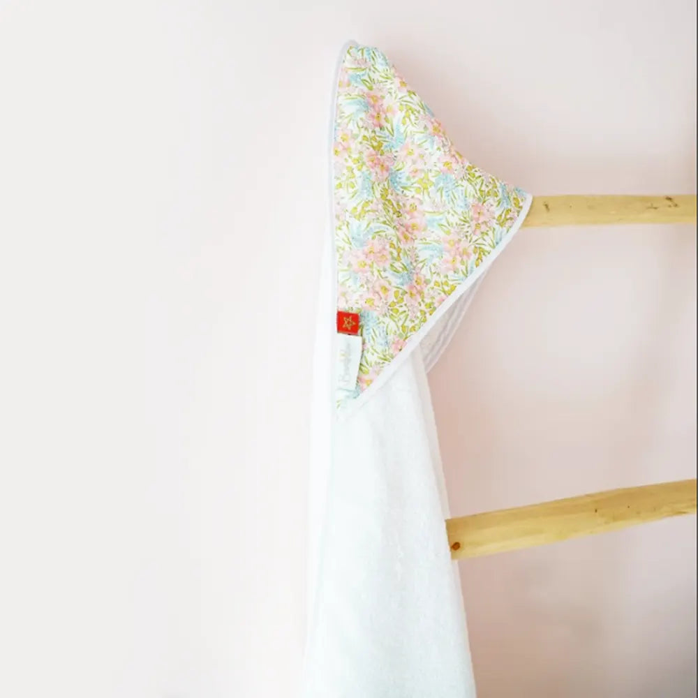 Bambidou Pack Maxi Cape de Bain 100 x 100 cm Lilibet - Rose Liberty