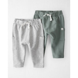 Lot de 2 pantalons bébé en coton bio GOTS