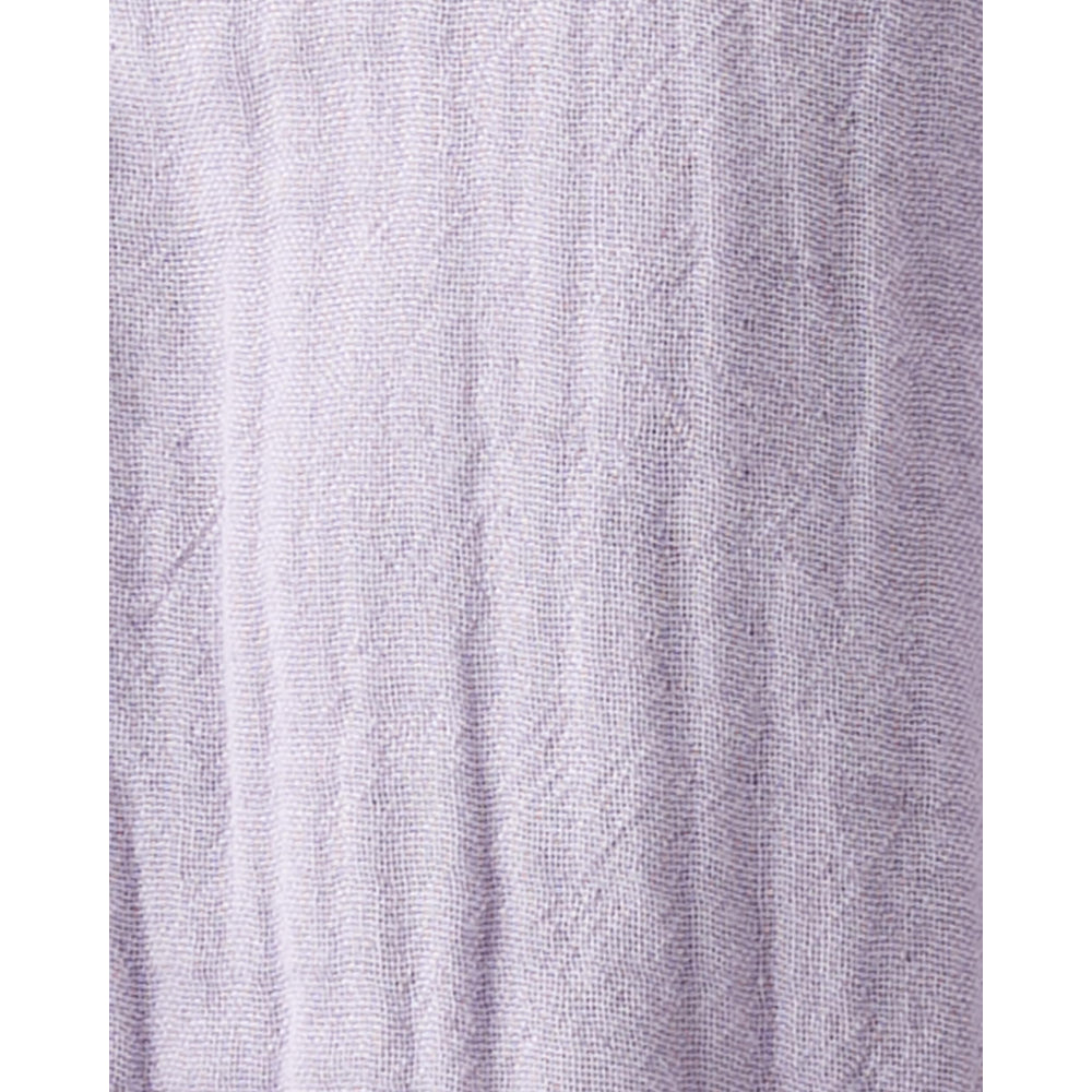 Salopette en Gaze de Coton Bio Bébé Fille Little Planet - Lilas