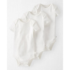 Lot de 3 bodys MC bébé en coton bio GOTS