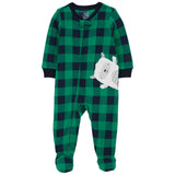Pyjama polaire Yéti à pieds pour garçon