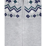 Combinaison à capuche bébé motif Fair Isle