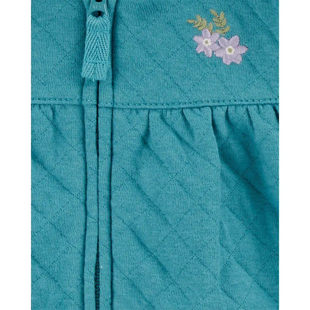 Ensemble 3 pièces bébé avec cardigan matelassé