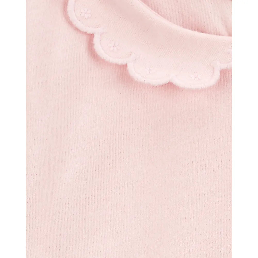 Body con cuello festoneado para bebé niña OshKosh - Rosa