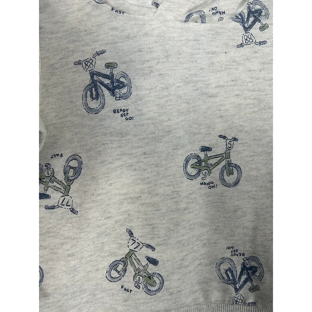 Ensemble 2 pièces bébé : pull sherpa zippé au quart et pantalon en toile