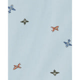 Ensemble 2 pièces bébé : chemise boutonnée motif avion et pantalon