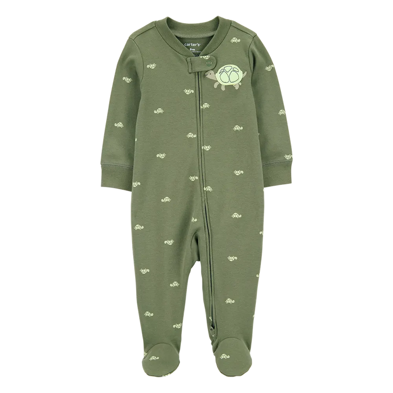 Grenouillère Zippé Bébé Garçon Carter's - Tortue Vert