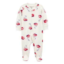 Pyjama dors-bien zippé pompier bébé garçon - Coton
