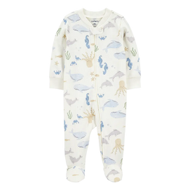 Pyjama dors-bien zippé animaux marins bébé garçon