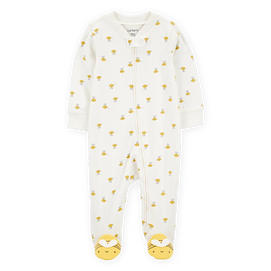 Pyjama dors-bien zippé abeille bébé - Coton