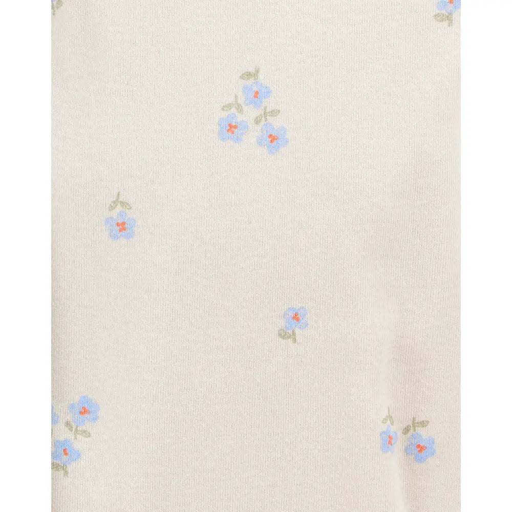 Carter's 5-Pack Baby Girl Cotton Bodysuits - Blue & Beige