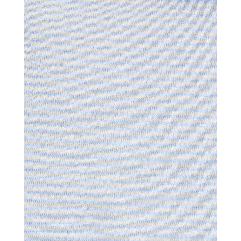 Carter's 5-Pack Baby Girl Cotton Bodysuits - Blue & Beige