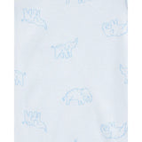 Carter's 5-Pack Baby Girl Cotton Bodysuits - Blue & Beige