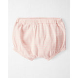 Ensemble côtelé en coton bio bébé fille - Rose