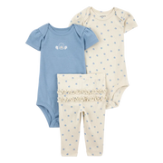 Ensemble 3 pièces coquillage pour bébé fille