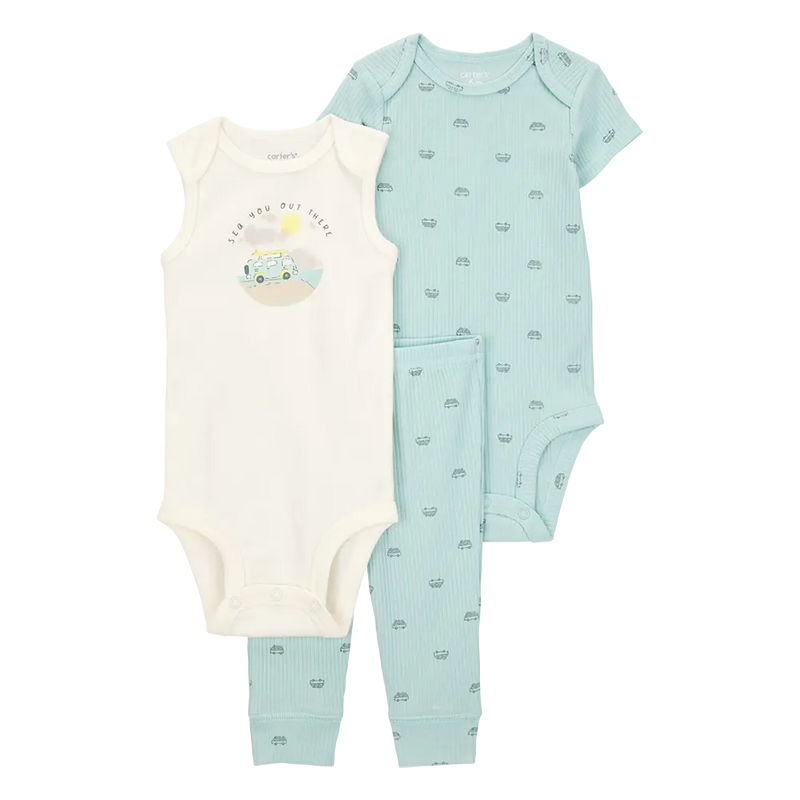 Conjunto de 3 piezas para bebé niño Carter's - Autobús