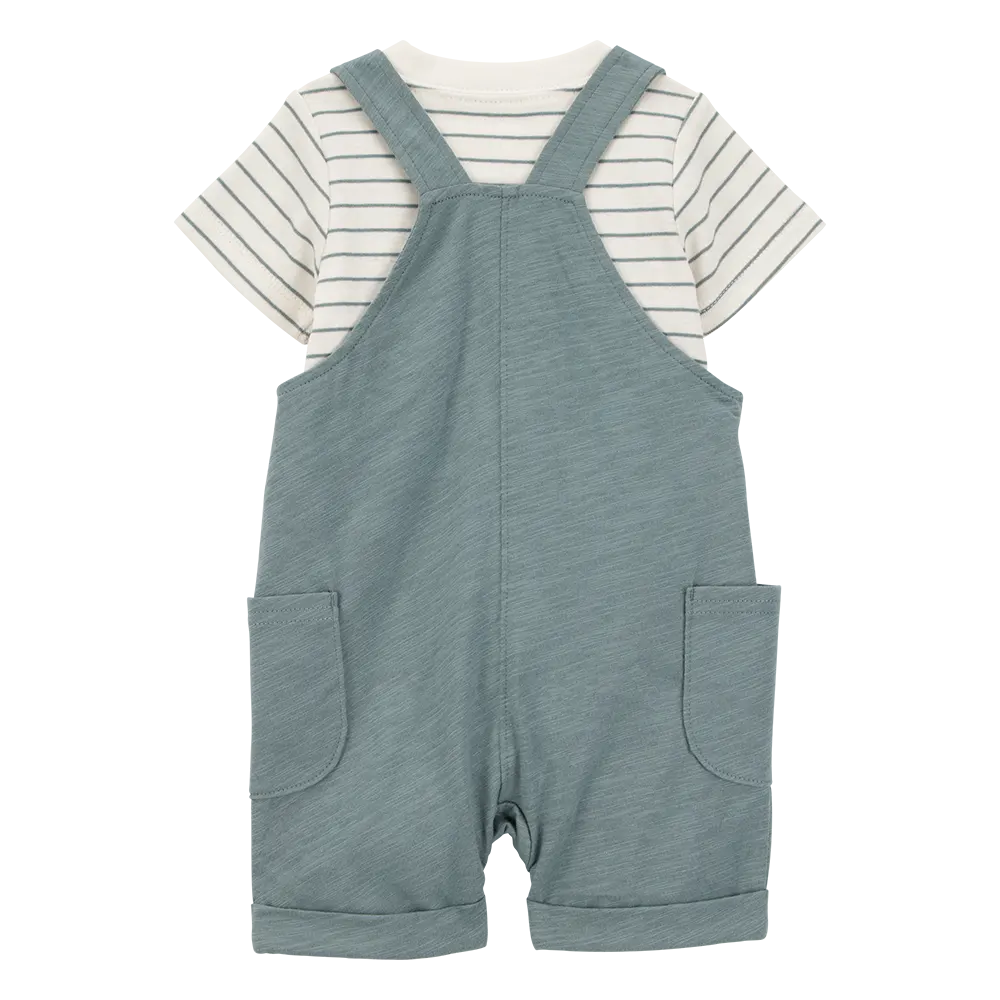 Carter's Baby Boy Striped Shortall & Bandana Set