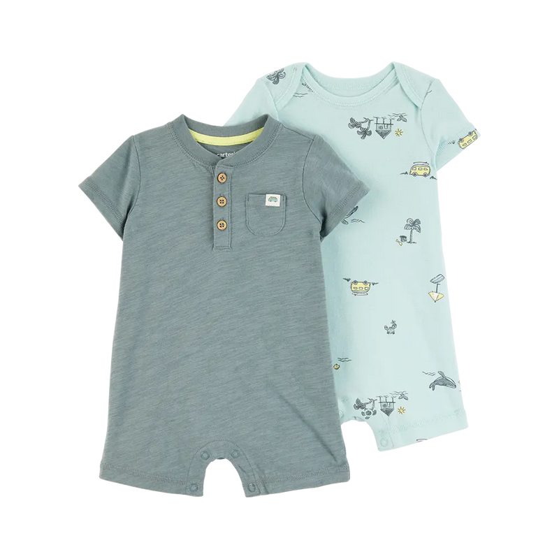 Set de 2 mamelucos para bebé niño Carter's - Playa