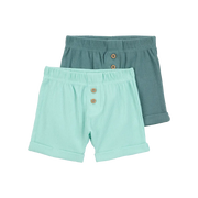 Lot de 2 shorts bébé garçon - Bleu