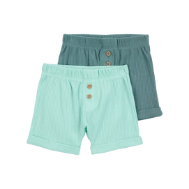 Lot de 2 shorts bébé garçon - Bleu